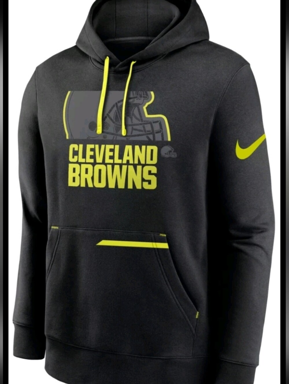 NWT Men's Nike NFL Cleveland Browns Black Pullover Hoodie!  Med Retails $90!!